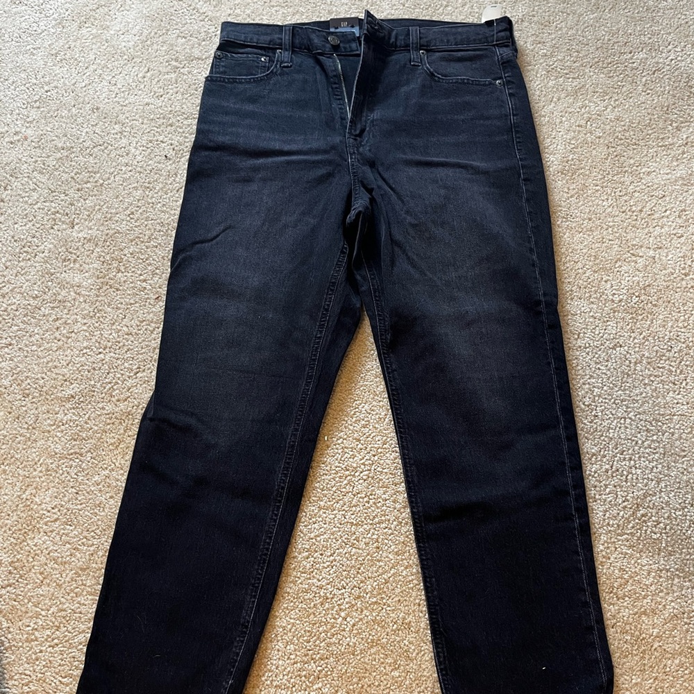 NWT GAP Cheeky Straight Sky High Jeans - Black